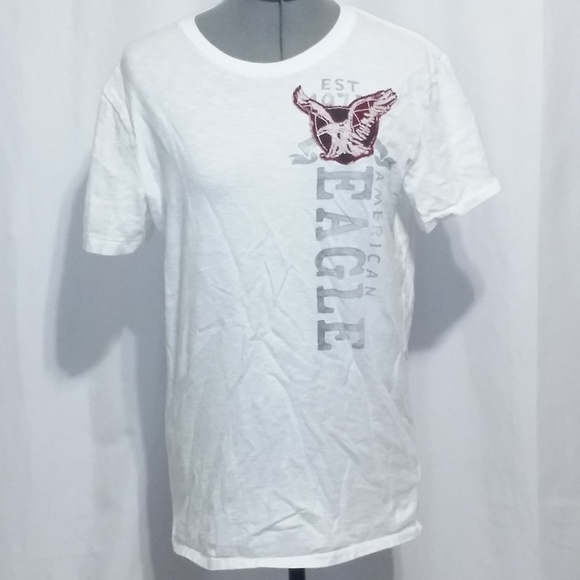 American Eagle Outfitters Other - American Eagle Men's S/P White Shirt Eagle Patch American Eagle Outfitters Other - American Eagle Men's S/P White Shirt Eagle Patch